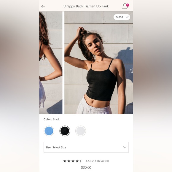 FP Movement by Free People - Tighten Up Tank in XS/S Gray - Picture 6 of 9